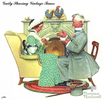  ring - gayly sharing vintage times Norman Rockwell